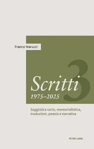 Scritti 1975-2025 cover