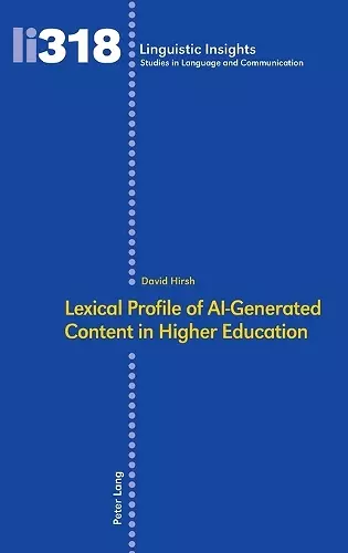 Lexical Profile of AI-Generated Content in Higher Education cover