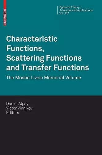 Characteristic Functions, Scattering Functions and Transfer Functions cover