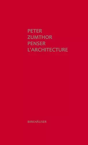 Penser l'architecture cover