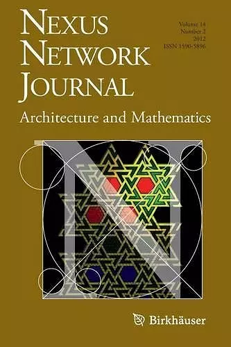 Nexus Network Journal 14,2 cover