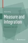 Measure and Integration cover
