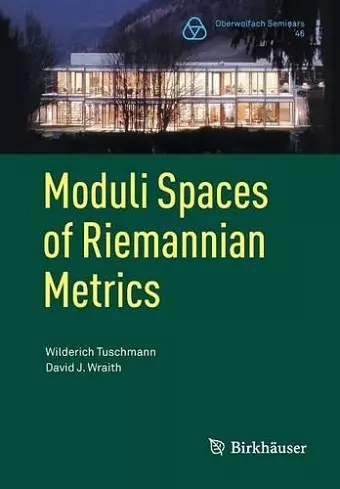 Moduli Spaces of Riemannian Metrics cover