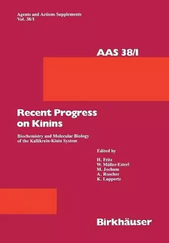 Recent Progress on Kinins cover