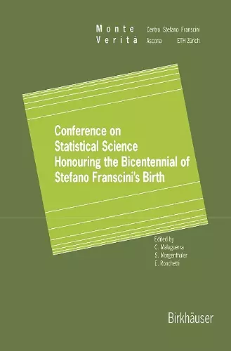 Conference on Statistical Science Honouring the Bicentennial of Stefano Franscini’s Birth cover