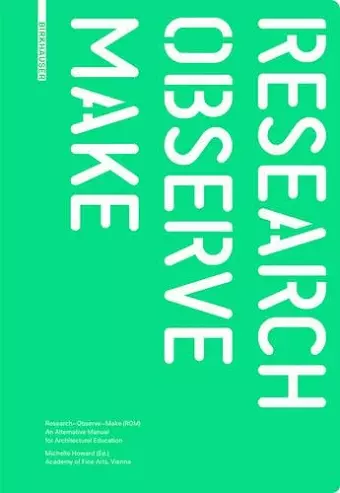 Research - Observe - Make cover