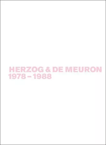 Herzog & de Meuron 1978-1988 cover