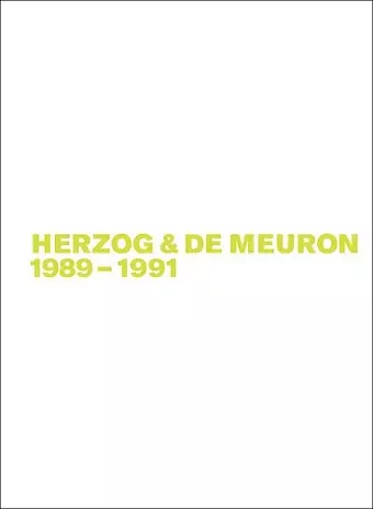 Herzog & de Meuron 1989-1991 cover