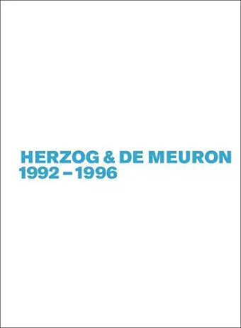 Herzog & de Meuron 1992-1996 cover