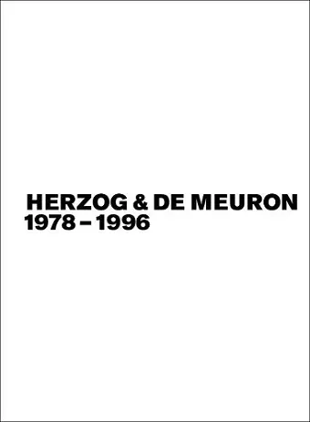 Herzog & de Meuron 1978-1996, Bd./Vol. 1-3 cover