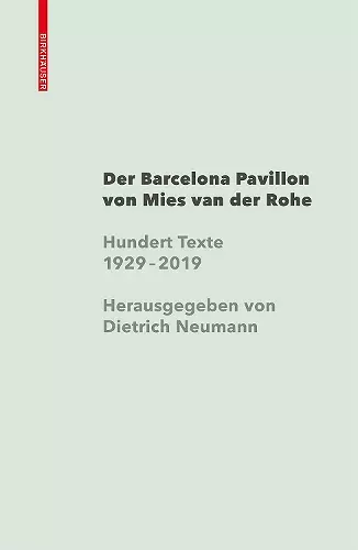 Mies van der Rohe Barcelona-Pavillon cover