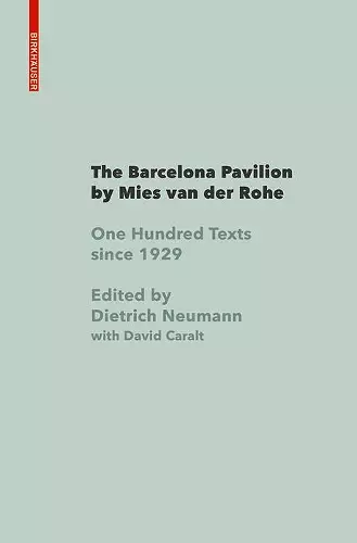 The Barcelona Pavilion by Mies van der Rohe cover