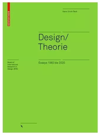 Design/Theorie – Essays 1982 bis 2020 cover