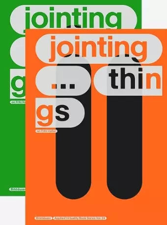 JOINTING THINGS - ON FRITZ HALLER (2 Vols.) cover