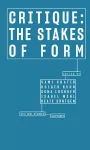 Critique – The Stakes of Form cover