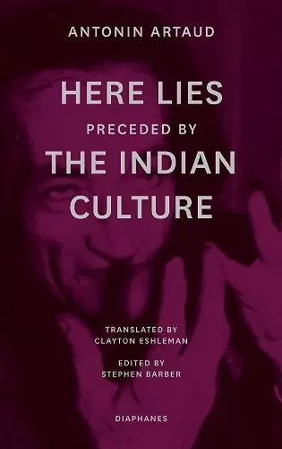 "Here Lies" preceded by "The Indian Culture" cover