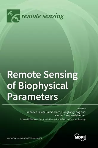Remote Sensing of Biophysical Parameters cover