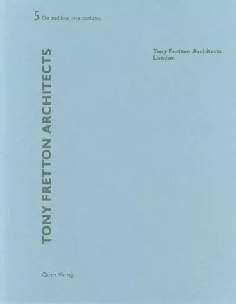 Tony Fretton Architects - London: De aedibus international cover