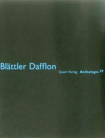 Blättler Dafflon cover