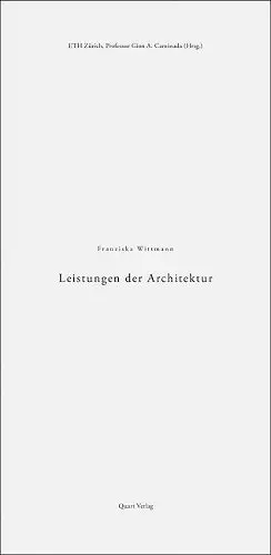 Leistungen der Architektur cover