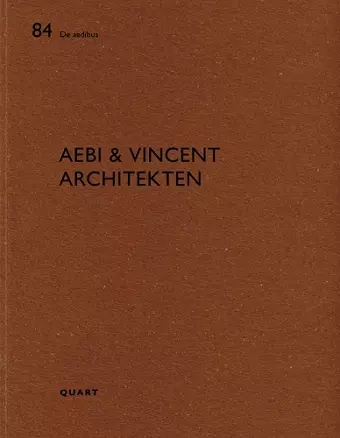 Aebi & Vincent architecten cover