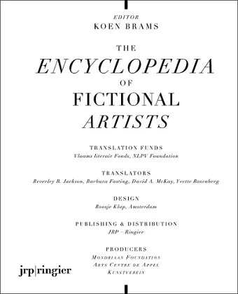 The Encyclopedia of Fictional Artists cover