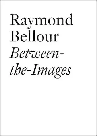 Raymond Bellour cover
