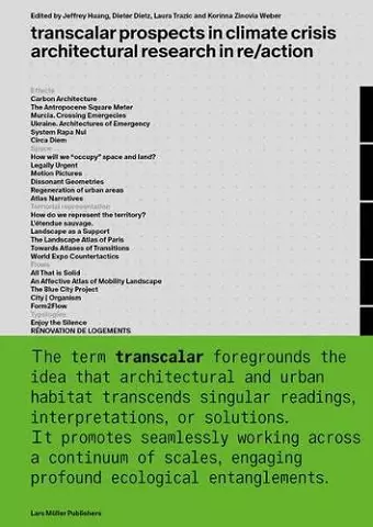 Transcalar Prospects in Climate Crisis: architectural research in re/action cover