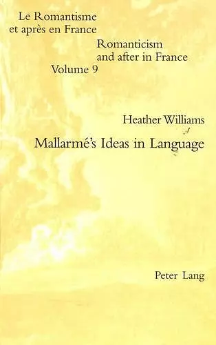 Mallarme's Ideas in Language cover