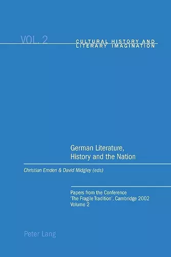 German Literature, History and the Nation cover