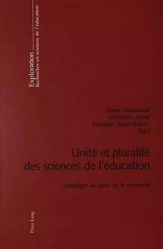 Unité Et Pluralité Des Sciences de l'Éducation cover