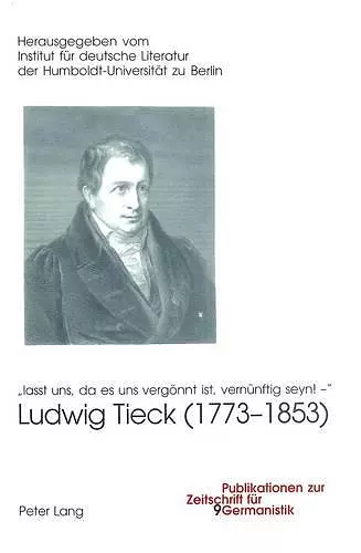 Ludwig Tieck (1773-1853) cover