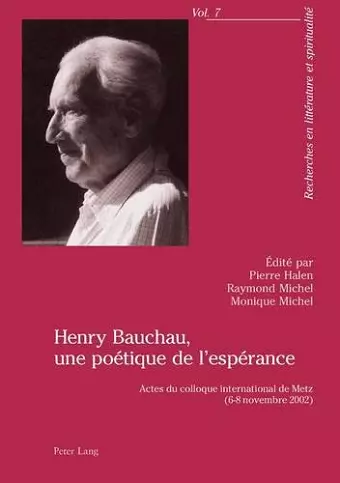 Henry Bauchau, Une Poétique de l'Espérance cover