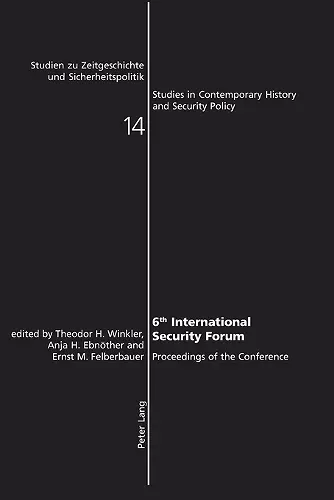 6th International Security Forum cover