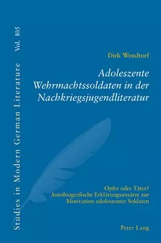 Adoleszente Wehrmachtssoldaten in Der Nachkriegsjugendliteratur cover