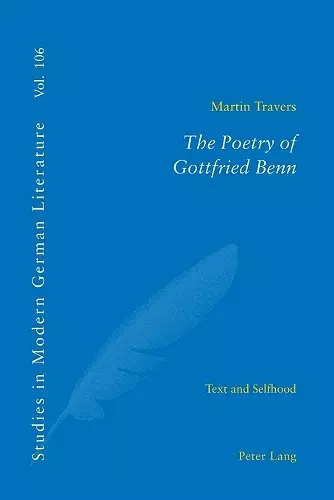 The Poetry of Gottfried Benn cover