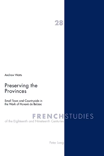 Preserving the Provinces cover