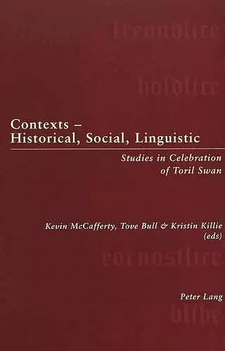 Contexts - Historical, Social, Linguistic cover