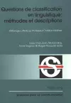 Questions de Classification En Linguistique: Méthodes Et Descriptions cover