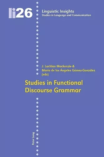 Studies in Functional Discourse Grammar cover