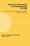Akten des XI. Internationalen Germanistenkongresses Paris 2005- Germanistik im Konflikt der Kulturen cover