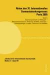 Akten Des XI. Internationalen Germanistenkongresses Paris 2005- «Germanistik Im Konflikt Der Kulturen» cover