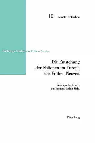 Die Entstehung der Nationen im Europa der Fruehen Neuzeit cover