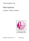 Kleist Épistolier cover