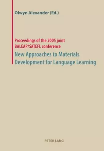 New Approaches to Materials Development for Language Learning cover