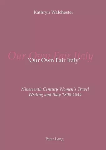'Our Own Fair Italy' cover