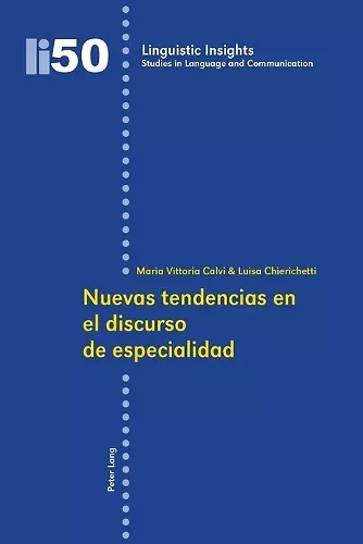 Nuevas tendencias en el discurso de especialidad cover