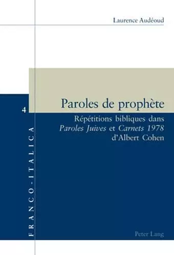 Paroles de Prophète cover