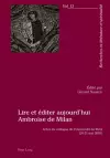 Lire Et Éditer Aujourd'hui Ambroise de Milan cover