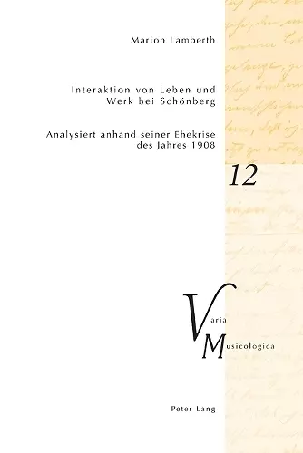 Interaktion von Leben und Werk bei Schoenberg cover